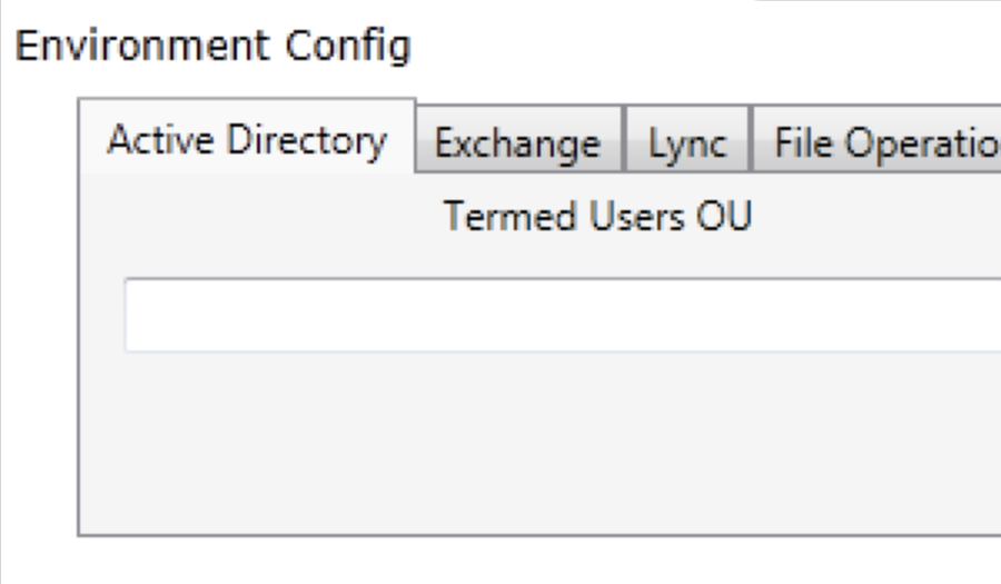 Z-Term Active Directory offboarding interface